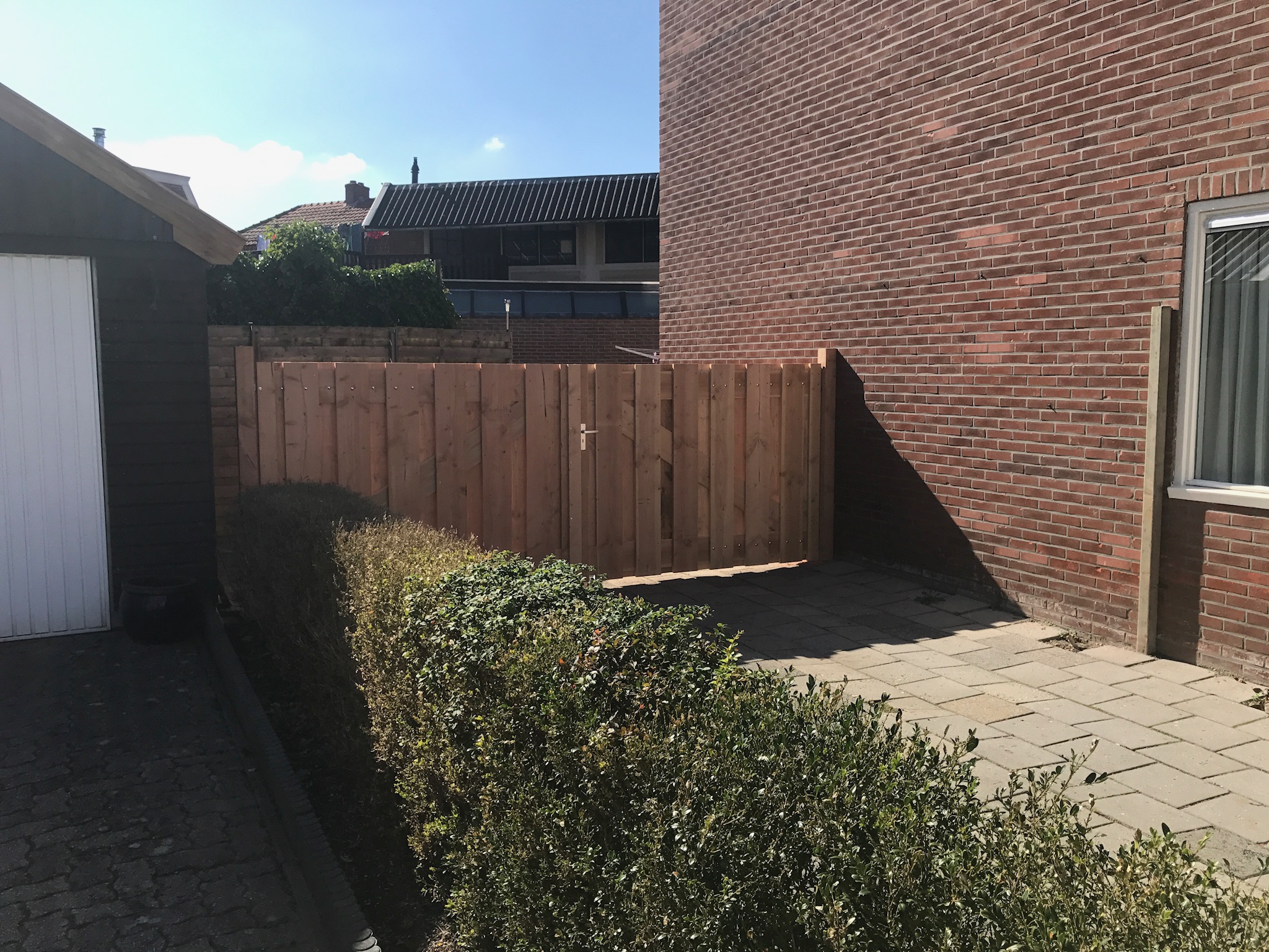 Terrasoverkapping met LED-verlichting